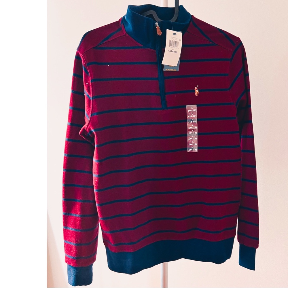 Ralph Lauren polo boys, longsleeve polo L 14-16